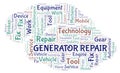 Generator Repair word cloud