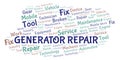 Generator Repair word cloud