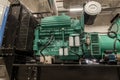 Generator Room Emergency power supply. Powered by Diesel power Royalty Free Stock Photo