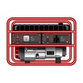 Generator vector icon.Realistic vector icon isolated on white background generator. Royalty Free Stock Photo