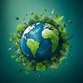 Generete ai ilustrations, world environment day, respect nature Royalty Free Stock Photo