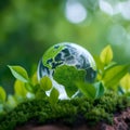 Generete ai ilustrations, world environment day, respect nature, protect the environment, protect the planet. Royalty Free Stock Photo