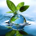 Generete ai ilustrations, world environment day, respect nature, protect the environment, protect the planet Royalty Free Stock Photo