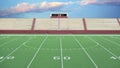 Generic American football field background Royalty Free Stock Photo