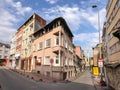 Generic architectral view and streets in Kasimpasa distrct of Beyoglu, Istanbul Royalty Free Stock Photo