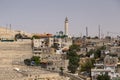 Generic architectural view of Silwan, Arab village on the Mount of Olives across the old city walls of Jerusalem Royalty Free Stock Photo