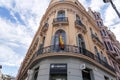 Generic architecture and street view from Madrid, Spain Royalty Free Stock Photo