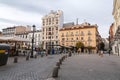 Generic architecture and street view at Plaza de Santa Ana in Madrid Madrid, Spain Royalty Free Stock Photo