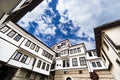 Generic architecture of traditional house of Urania in old Ohrid town in Macedonia Royalty Free Stock Photo
