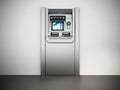 Generic ATM or Automated Teller Machine. 3D illustration