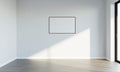 Generic background - empty living room with horizontal photo frame