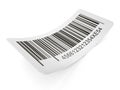 Generic barcode isolated on white background. 3D illustration Royalty Free Stock Photo