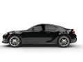 Generic black sports car - side view