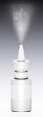 Generic blank nasal spray bottle. 3D illustration