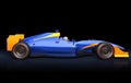 Generic blue race car Royalty Free Stock Photo
