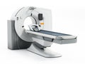 Generic, brandless MRI scanner isolated on white background. 3D illustration