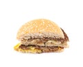 Generic burger composition isolated Royalty Free Stock Photo