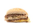 Generic burger composition isolated Royalty Free Stock Photo