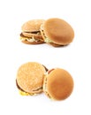 Generic burger composition isolated Royalty Free Stock Photo