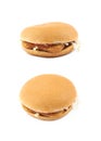 Generic burger composition isolated Royalty Free Stock Photo