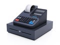 Generic cash register isolated on white background. 3D illustration Royalty Free Stock Photo