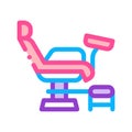 generic chair color icon vector illustration