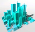 Generic city illustration Royalty Free Stock Photo