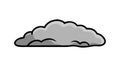 Generic Cloud Icon for Weather, vector design Generative AI Royalty Free Stock Photo