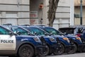 Generic Commercial Police Cars parked Outside The Portland Justice Center