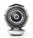 Generic computer webcam isolated on white background. 3D illustration