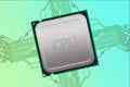 Generic CPU Labeled with Electrical Connections