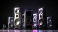 generic design of loudspeakers Party concert or home theater Audio stereo system