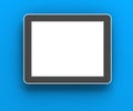 Generic digital tablet against blue background, 3d