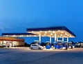 Generic Gas Station and Convenience Store With Copy Space Royalty Free Stock Photo