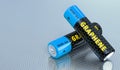 Generic Graphene AA Batteries Royalty Free Stock Photo