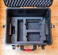 Generic hardcase with foam inlay for technical equipement like cameras and drones Royalty Free Stock Photo