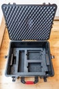 Generic hardcase with foam inlay for technical equipement like cameras and drones Royalty Free Stock Photo