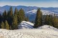 Generic mountain landscape in Romania Royalty Free Stock Photo