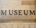 Generic museum sign Royalty Free Stock Photo