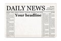 Generic old newspaper vector template