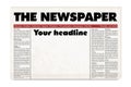 Generic old newspaper vector template