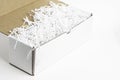 Generic Open White Packaging Box Royalty Free Stock Photo