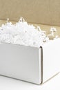 Generic Open White Packaging Box Royalty Free Stock Photo