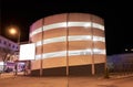 Generic Parking Lot At Night Royalty Free Stock Photo