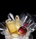Generic perfume bottles in a gift set Royalty Free Stock Photo