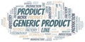 Generic Product word cloud create with text only.