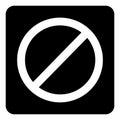 Generic prohibition icon