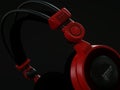 Generic red headphones