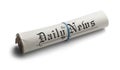 Generic Rolled Up Newspaper Royalty Free Stock Photo