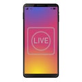 Generic smart phone with live video symbol